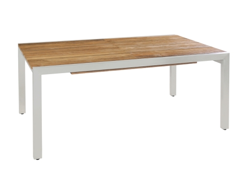 Zebra Kubex Ausziehtisch aus recyceltem Teakholz 170-280x90cm