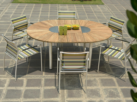 Zebra Gartenmbel-Set Catax-Rovex stripe