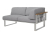 Zebra Belvedere Lounge 2-Sitzer-Set, Armlehne rechts - inkl. Kissen Olefin