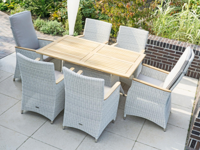 Zebra Gartenmöbel-Set Novus-Loomus Silk White