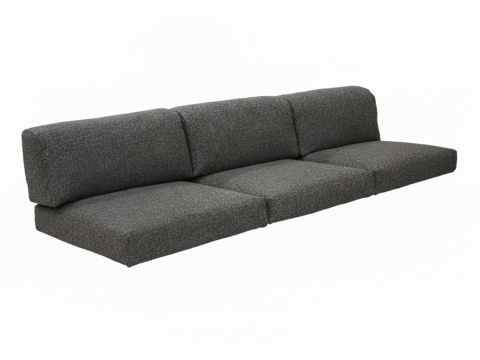 Zebra Belvedere 3-Sitzer Kissen-Set 3648 Tuva tweed grey