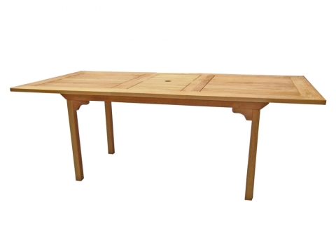 Zebra Ausziehtisch Brasilia aus Teakholz 160-210x100cm