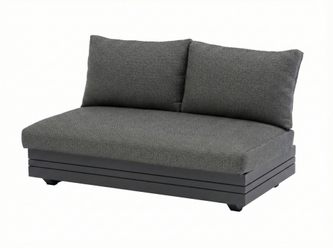 Zebra Cubo Neo Lounge 2-Sitzer graphite 132 x 81 x 76 cm inkl. Polster