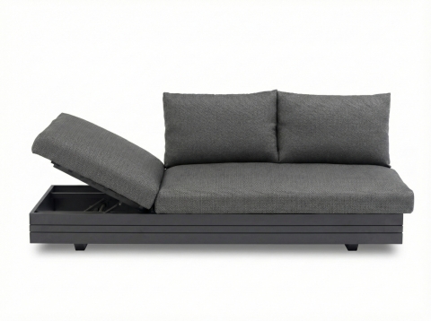 Zebra Cubo Neo Lounge 3-Sitzer graphite 198 x 81 x 76 cm inkl. Polster