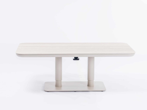 Zebra Move Tisch 140x80x51-71cm light taupe h&ouml;henverstellbar