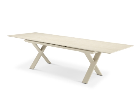 Zebra Levare Tisch 240-300x100x74cm light taupe