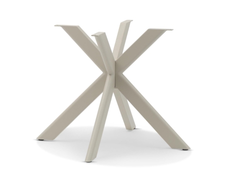 Zebra Mantis Tisch 120x120x74cm light taupe