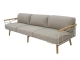 Zebra Solena Lounge 3-Sitzer Sofa light taupe 226 cm x 77 cm x 78 cm
