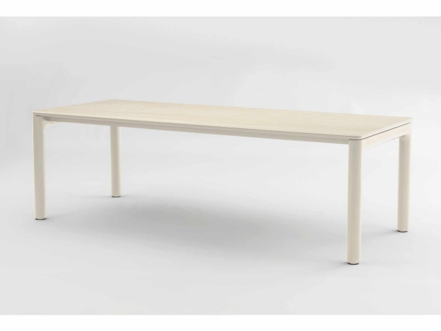 Zebra Vero Tisch 240x100x75cm light taupe