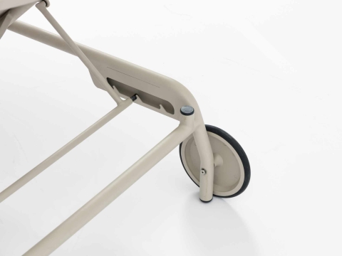 Zebra Somerset Liege light taupe. Detailansicht.