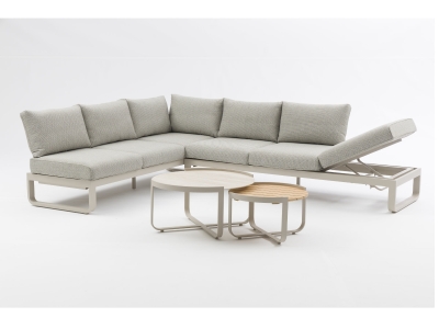 Zebra Fly Lounge Set light taupe B: 207 x T: 277 x H: 82 cm