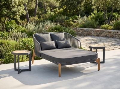 Zebra Pollux-Sixx Daybed-Set, 1 Daybed 215x139cm, 2 Beistelltische